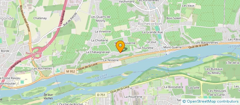 localisation de l'entreprise LE SENTIER D'ENTRAIGUES à ROCHECORBON