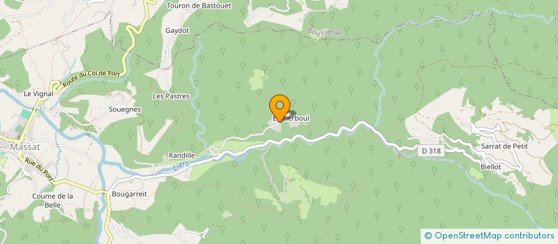 localisation de l'entreprise LE SENTIER DES SYLVES à MASSAT