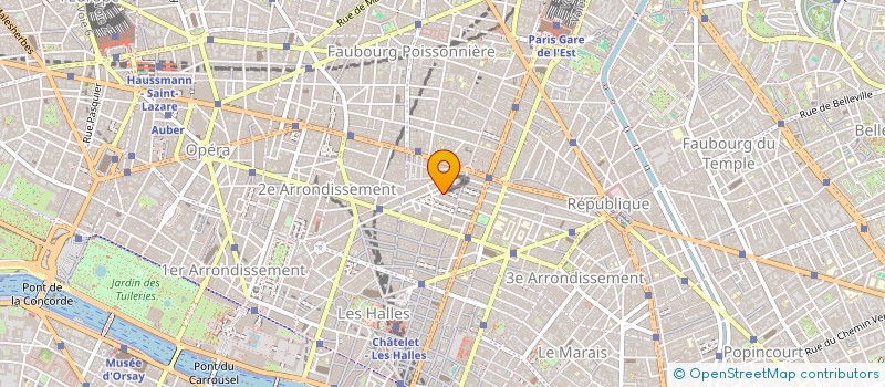 localisation de l'entreprise LE SENTIER NANTAIS à PARIS