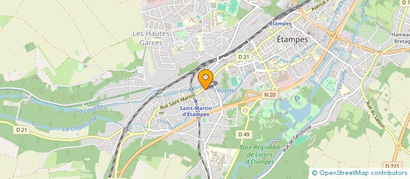 localisation de l'entreprise LE SENZA à ETAMPES