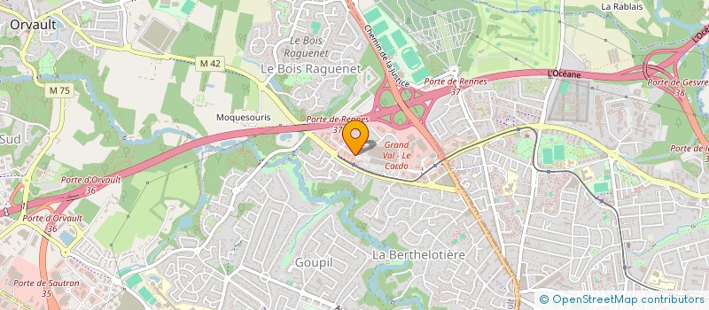 localisation de l'entreprise LE SEPT à ORVAULT