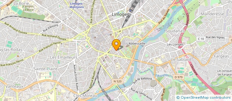 localisation de l'entreprise LE SEPTAIN à LIMOGES