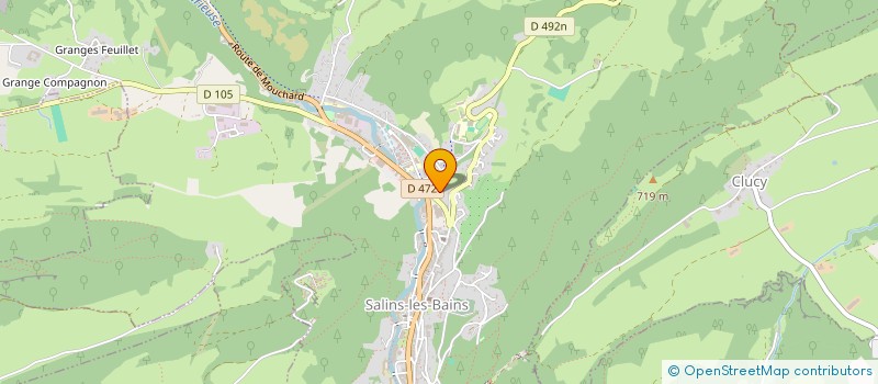 localisation de l'entreprise LE SEQUOIA  SALINS-LES-BAINS