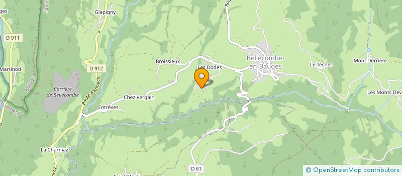 localisation de l'entreprise LE SEQUOIA BLEU  BELLECOMBE-EN-BAUGES