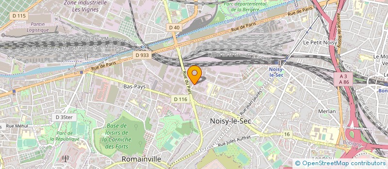 localisation de l'entreprise LE SERAIL à NOISY-LE-SEC