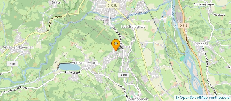 localisation de l'entreprise LE SERIN  LAU-BALAGNAS