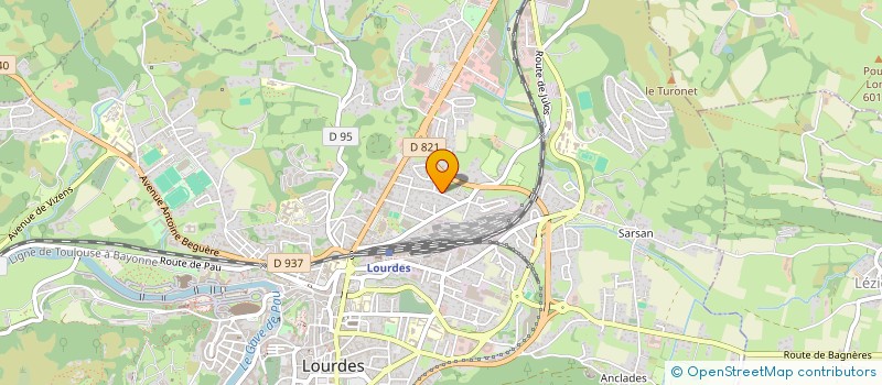 localisation de l'entreprise LE SERMA  LOURDES