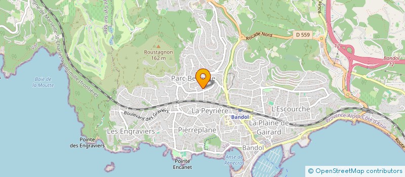 localisation de l'entreprise LE SERPOLET  BANDOL