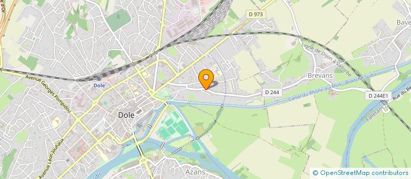 localisation de l'entreprise LE SERPOLET  DOLE