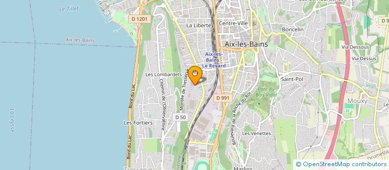 localisation de l'entreprise LE SERPOLET  AIX-LES-BAINS