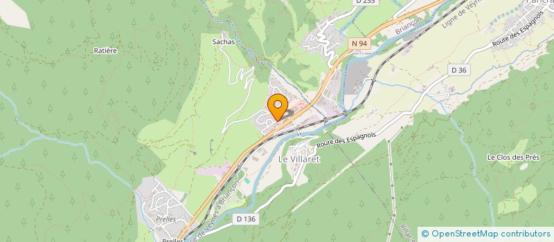 localisation de l'entreprise LE SERRE D'ORCHIS  SAINT-MARTIN-DE-QUEYRIERES