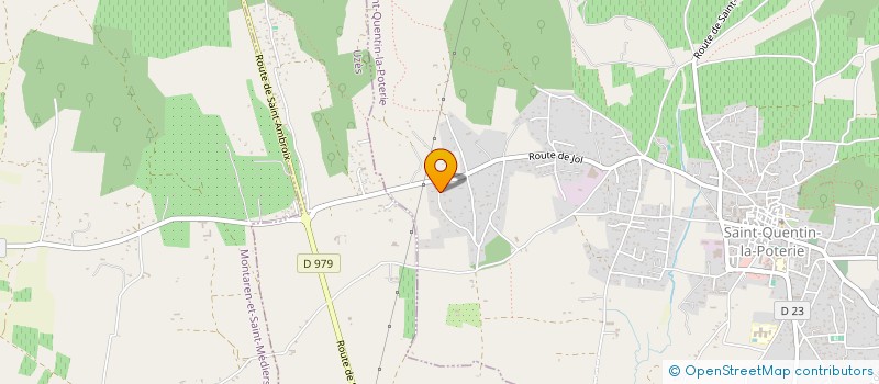 localisation de l'entreprise LE SERRE DE BENNET à SAINT-QUENTIN-LA-POTERIE