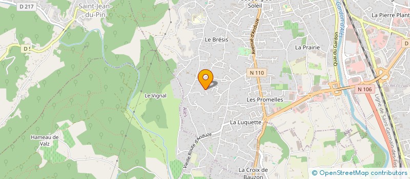 localisation de l'entreprise LE SERRET  ALES