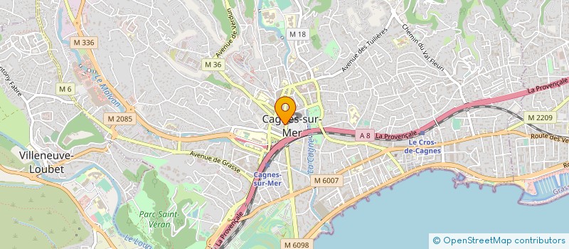 localisation de l'entreprise LE SERV'HEURE à CAGNES-SUR-MER