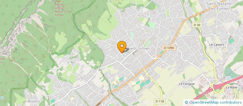 localisation de l'entreprise LE SERVAGE  SAINT-ISMIER