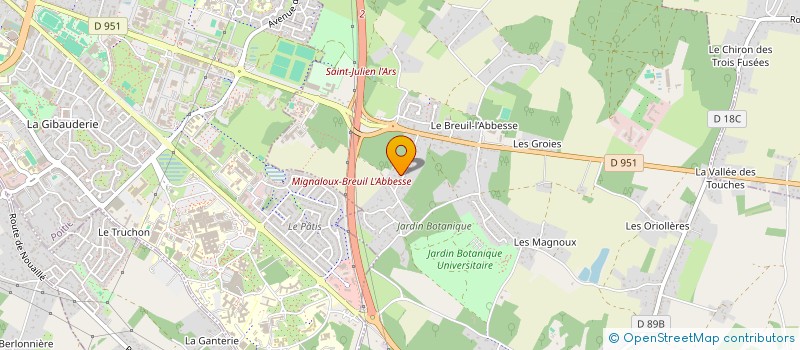localisation de l'entreprise LE SERVANT à MIGNALOUX-BEAUVOIR