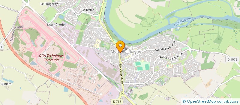 localisation de l'entreprise LE SERVICE A CLE  MONTREUIL-JUIGNE