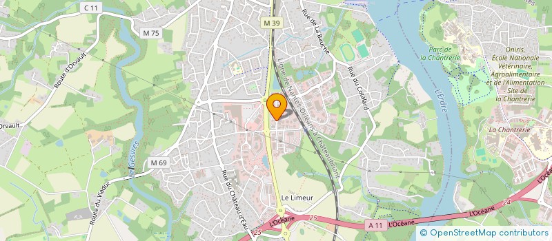 localisation de l'entreprise LE SERVICE DE GESTION à LA CHAPELLE-SUR-ERDRE