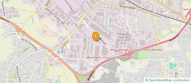 localisation de l'entreprise LE SERVICE DU FROMAGER à CORBAS