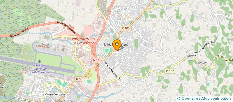 localisation de l'entreprise LE SERVICE FINANCEMENT  LES ABYMES