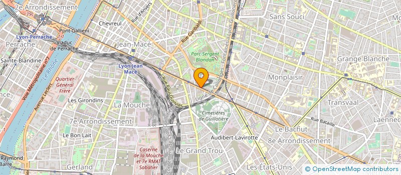 localisation de l'entreprise LE SERVICE FUNERAIRE  LYON