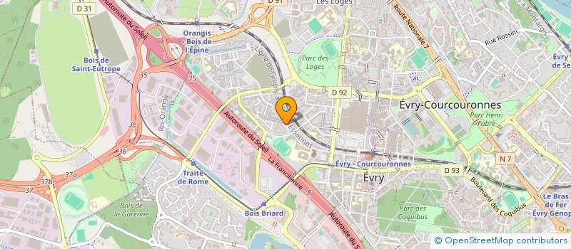 localisation de l'entreprise LE SESAME à EVRY-COURCOURONNES