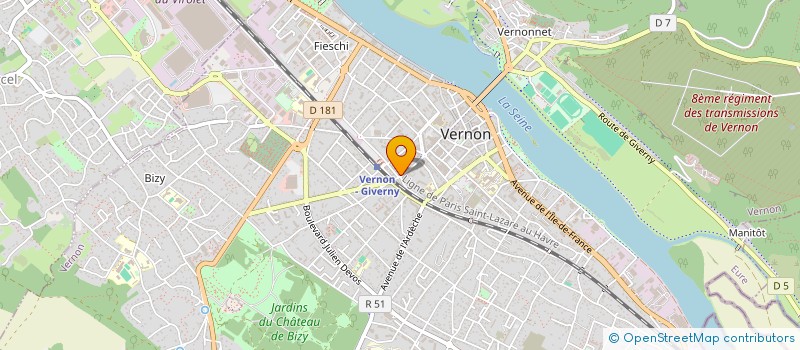 localisation de l'entreprise LE SESAME à VERNON