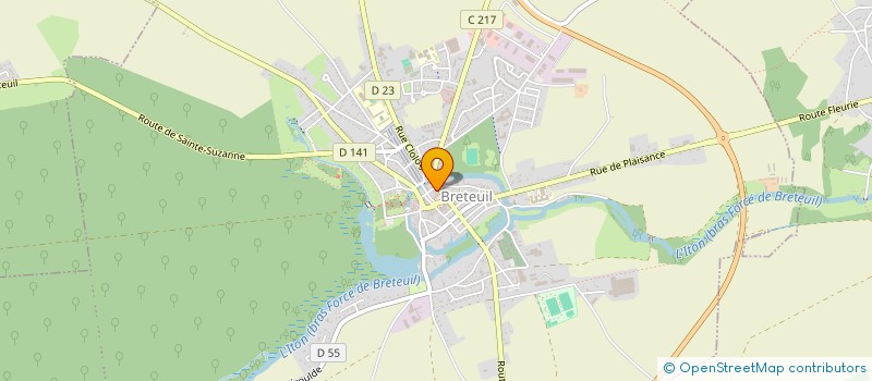 localisation de l'entreprise LE SESAME DE L'ITON à BRETEUIL