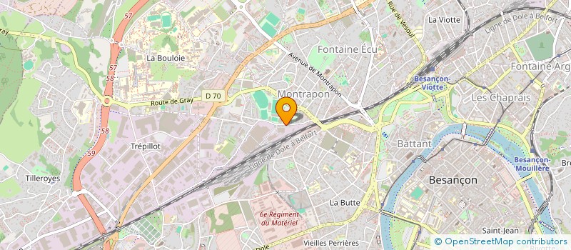 localisation de l'entreprise LE SET à BESANCON