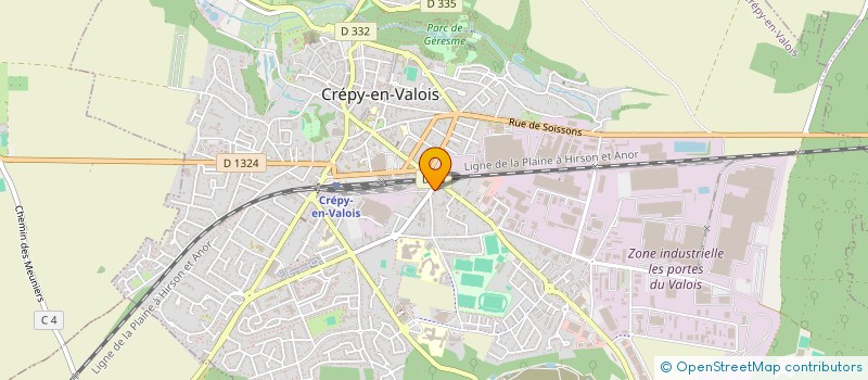 localisation de l'entreprise LE SEVEN à CREPY-EN-VALOIS