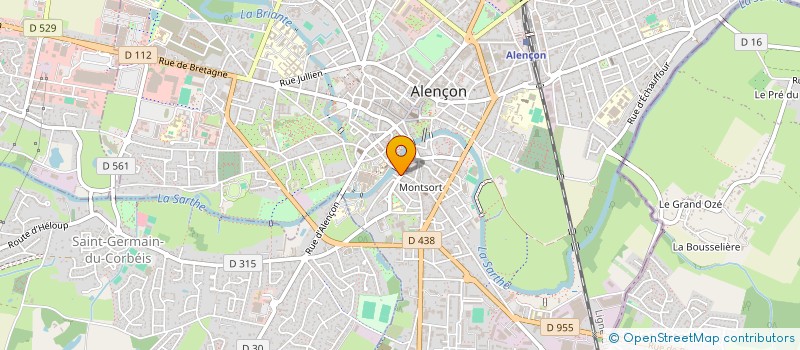 localisation de l'entreprise LE SEVEN à ALENCON