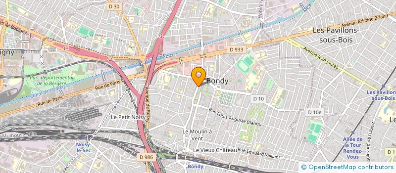 localisation de l'entreprise LE SEVEN à BONDY