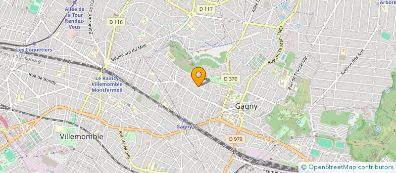 localisation de l'entreprise LE SEVIGNE à GAGNY