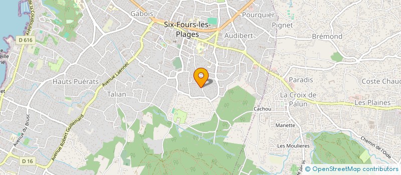 localisation de l'entreprise LE SEXTANT à SIX-FOURS-LES-PLAGES