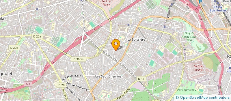 localisation de l'entreprise LE SG SANDWICH GASTRONOMIQUE à MONTREUIL