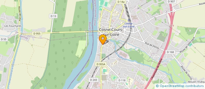 localisation de l'entreprise LE SHAZIA à COSNE-COURS-SUR-LOIRE