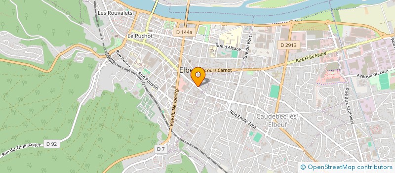 localisation de l'entreprise LE SHERATON à ELBEUF