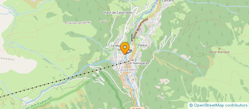 localisation de l'entreprise LE SHERPA DES PYRENEES à CAUTERETS