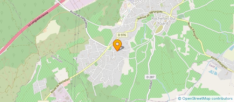 localisation de l'entreprise LE SHOLMES à ROCHEFORT-DU-GARD