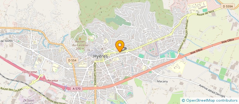 localisation de l'entreprise LE SHOOTER'S à HYERES