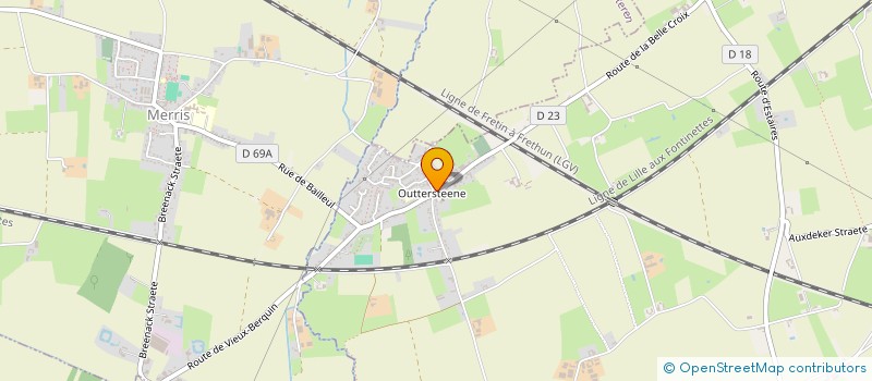 localisation de l'entreprise LE SHOOTING CLUB D'OUTTERSTEENE à BAILLEUL