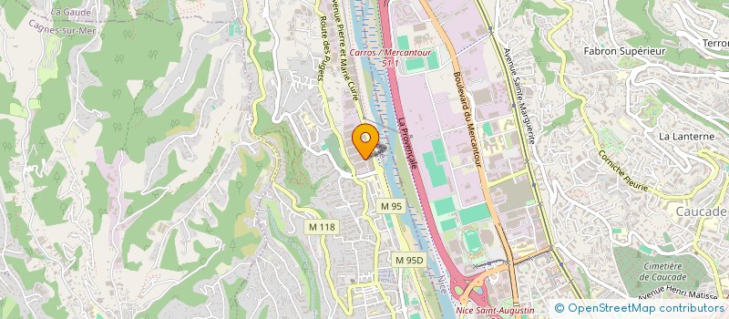 localisation de l'entreprise LE SHOP  SAINT-LAURENT-DU-VAR