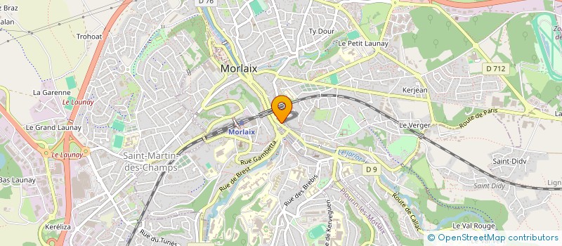 localisation de l'entreprise LE SHOP à MORLAIX