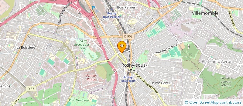 localisation de l'entreprise LE SHOP à ROSNY-SOUS-BOIS