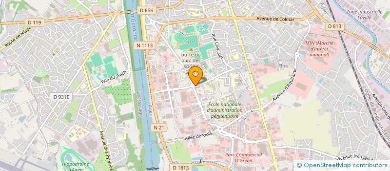 localisation de l'entreprise LE SHOP FITNESS AGEN à AGEN
