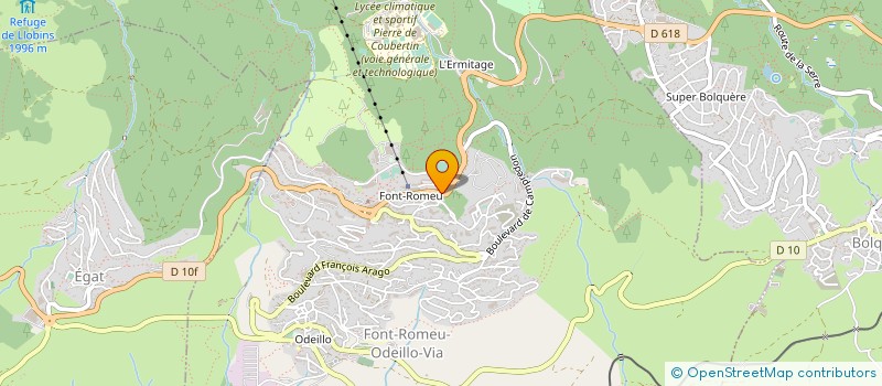 localisation de l'entreprise LE SHOP FONT-ROMEU à FONT-ROMEU-ODEILLO-VIA