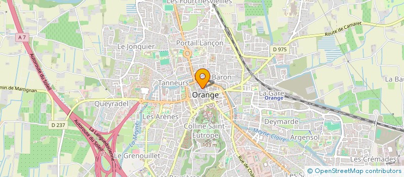 localisation de l'entreprise LE SHOW ROOM à ORANGE