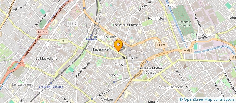 localisation de l'entreprise LE SHOWROOM  ROUBAIX