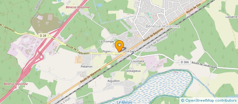 localisation de l'entreprise LE SIELU  BENESSE-MAREMNE