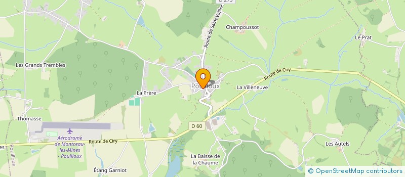 localisation de l'entreprise LE SIGNAL DES CYGNEAUX  POUILLOUX